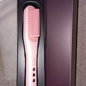 Pink Hair Straightening Brush